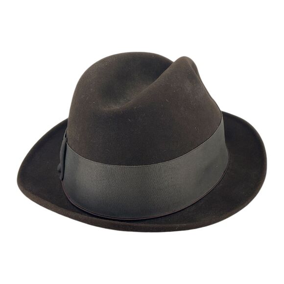 Champ Kasmir Finish Fedora Hat Brown Western Hills McAlpins Gentlemens Corner 7 - Picture 4 of 11